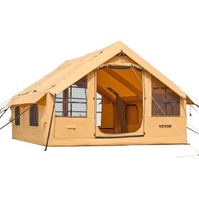 VEVOR Inflatable Tents for Camping, 5-8 Person Easy Setup Blow up Tent with Hand Pump, Luxury Glamping Tent with 2 Skylights, Canopy VEVOR Inflatable Tents for Camping, 5-8 Person Easy Setup Blow up Tent with Hand Pump, Luxury Glamping Tent with 2 Skylights, Canopy