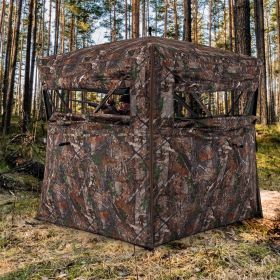 Hunting Blind 360 Degree One-Way See-Through Ground Blind for 2-3 Person Hunting Blind 360 Degree One-Way See-Through Ground Blind for 2-3 Person